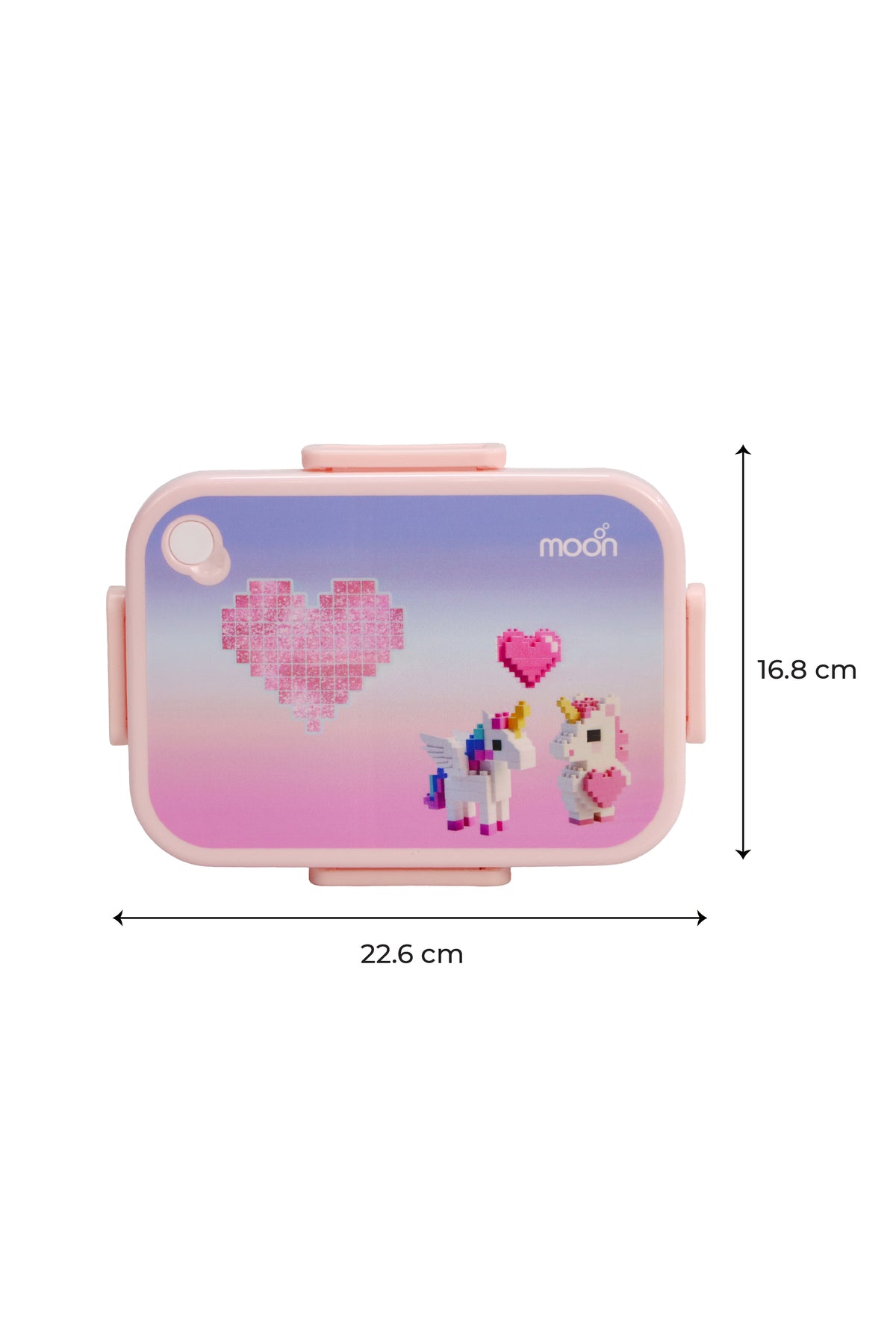 MOON Kids Lunch Box | PP + Stainless Steel Insulated Tiffin Box | Leak-Proof, BPA-Free, Durable School Lunch Box for Boys & Girls | Easy Open Clips | Food Safe Eco-Friendly Kids Meal Box