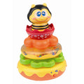 Little Learners Honey Bee Stacking Rings - Electronic Stacking Rings with Wobbly Weighted Base, Rattling Rings, Sing-Along Bee, 12M+