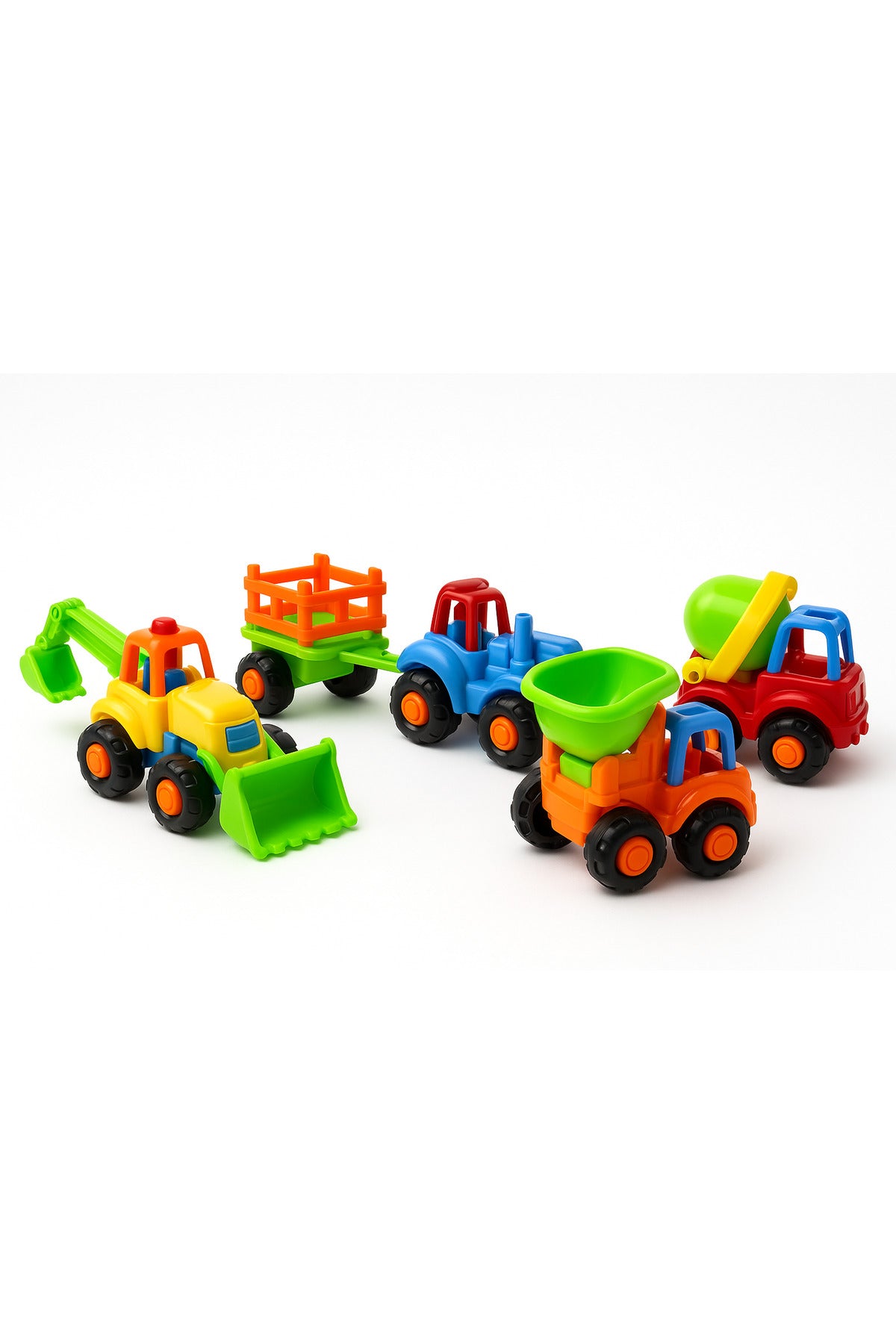 Urban Tots Vola Construction Vehicle Toys – Push-And-Go Action – Assorted