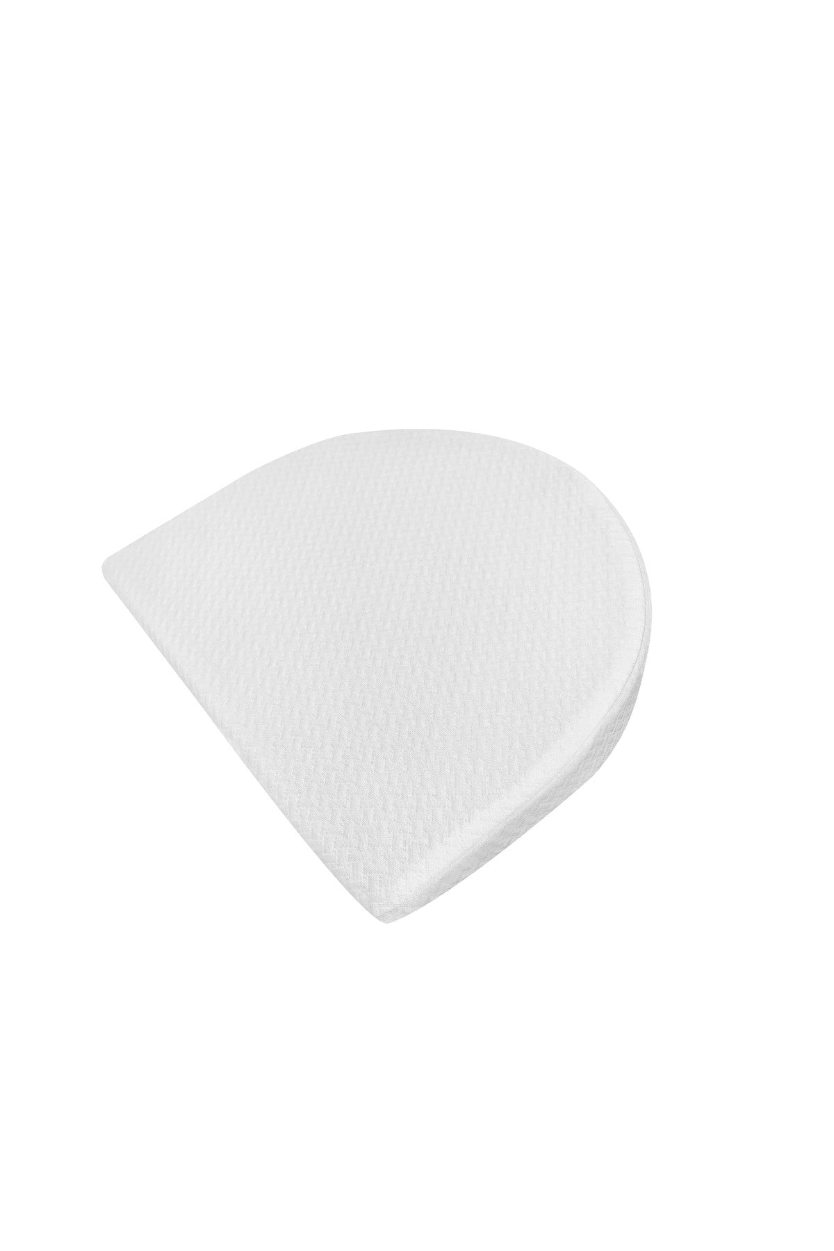 MOON  Organic Universal Crib Wedge - White, Half MOON  organic fabric