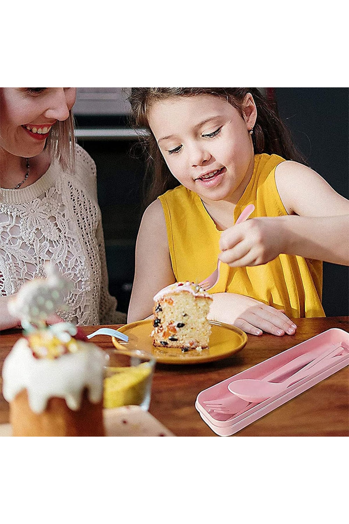 Star Babies Organic Fork, Spoon & Chopstick Set - 3 Pcs