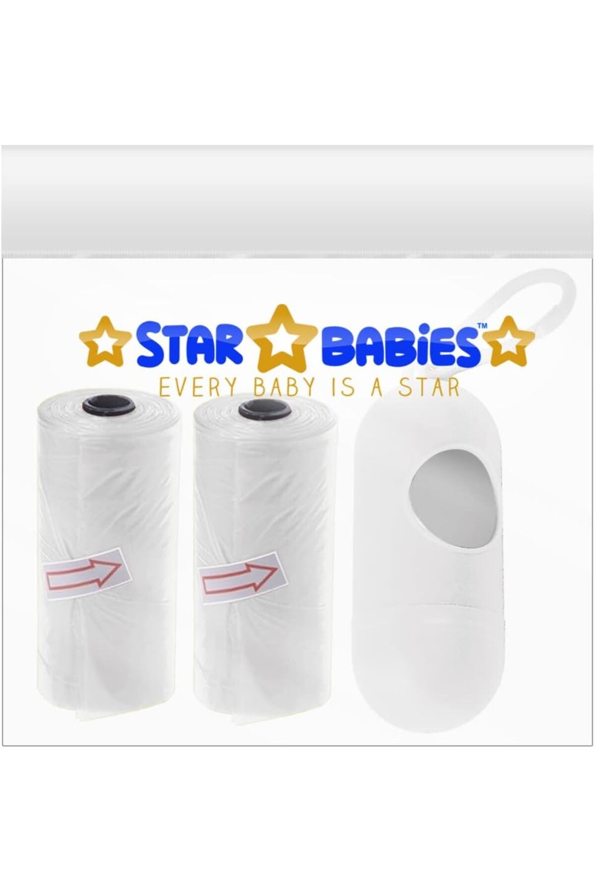 Star Babies - Scented Bag WithDispenser Pack of 2/30 Bags - White