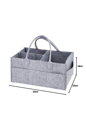 Star Babies Lightweight Diaper Caddy Organizer - Grey