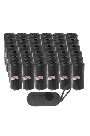 Star Babies - Disposable Scented Nappy Bag With Dispenser - Black - Pack of 36 - 540pcs