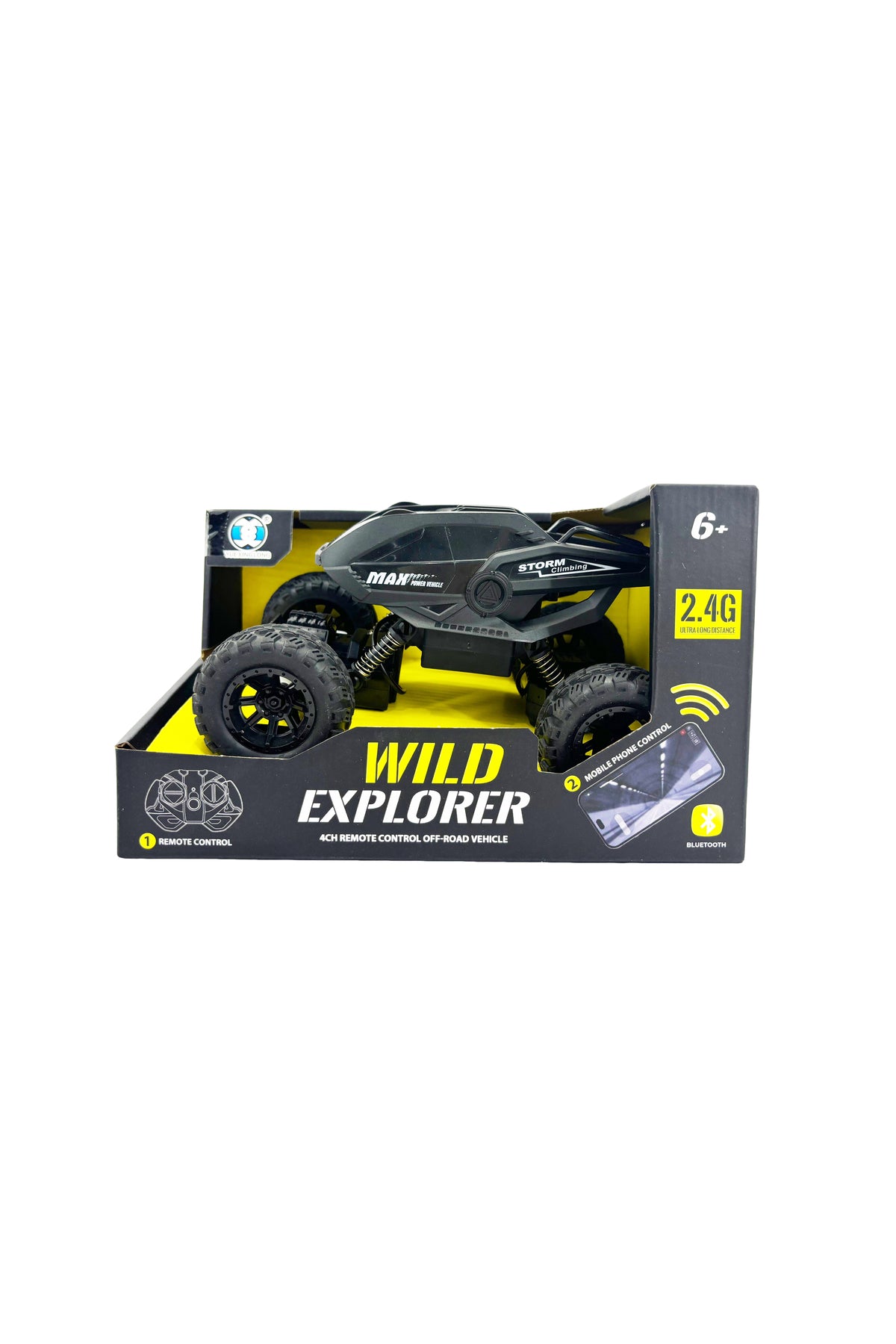 Galaxy 2.4G Remote Control Stunt Car for Kids, Off Road RC Car with High Speed Performance, Dual Control via Remote and Mobile App, All Terrain RC Truck Toy for Boys and Girls