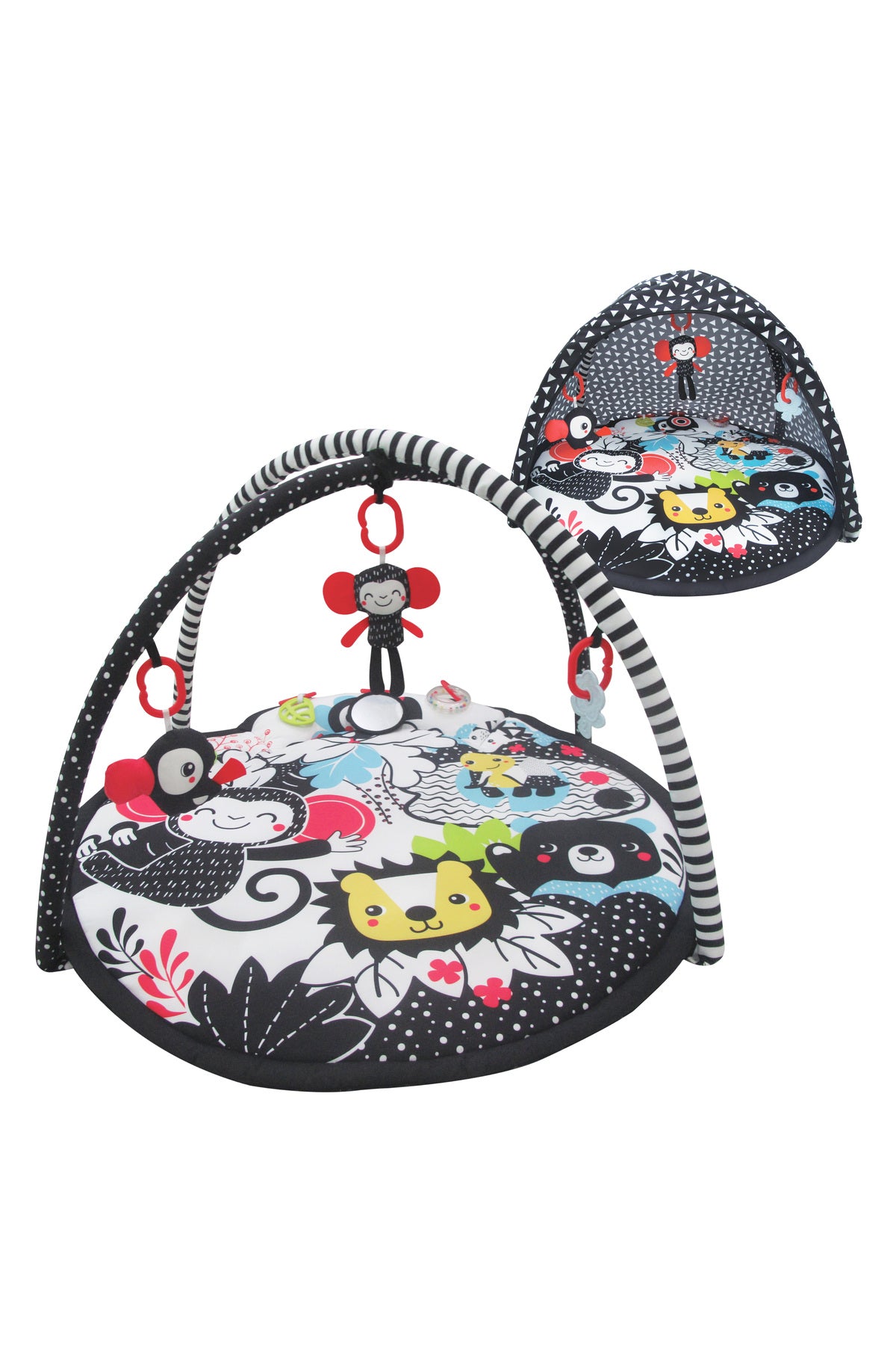 MOON Chirpy Portable Activity Gym Play Mat Floor Seat for 0m+ - Black