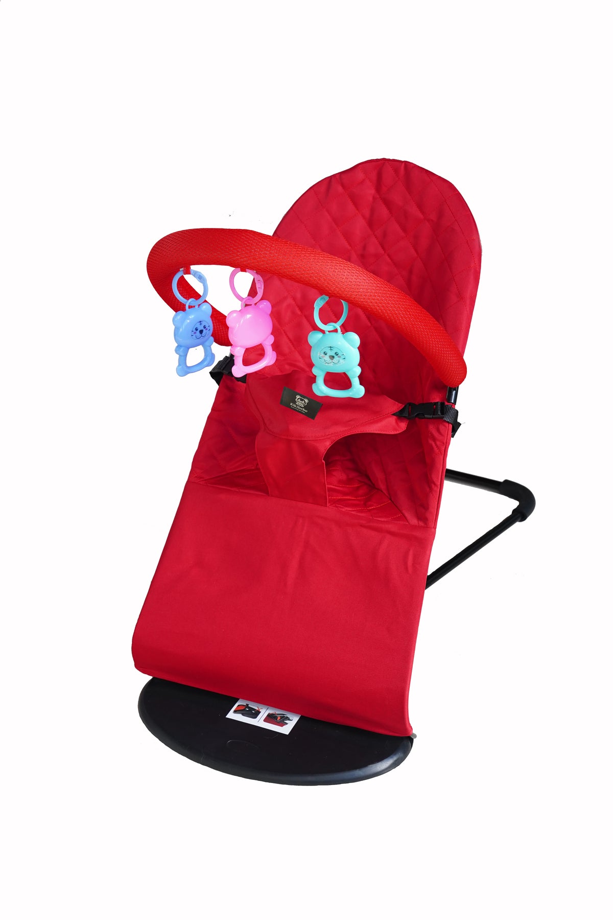 Kikibebe 3-Stage Baby Bouncer & Recliner Seat – Red