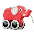 MOON Rolling Buddy Pull Along Toy Montessori Toys and Stacking Toys - Elephant