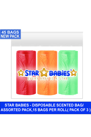 Star Babies - Scented Bags - Pack Of 3 - 45 Pcs - Color May Vary