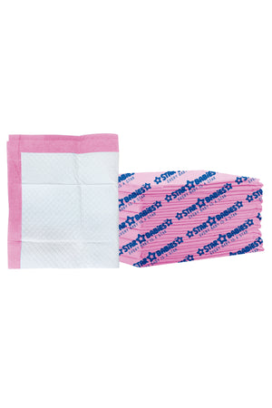 Star Babies Disposable Changing mat Large (45 x 60cm) Pack of 6 - Pink