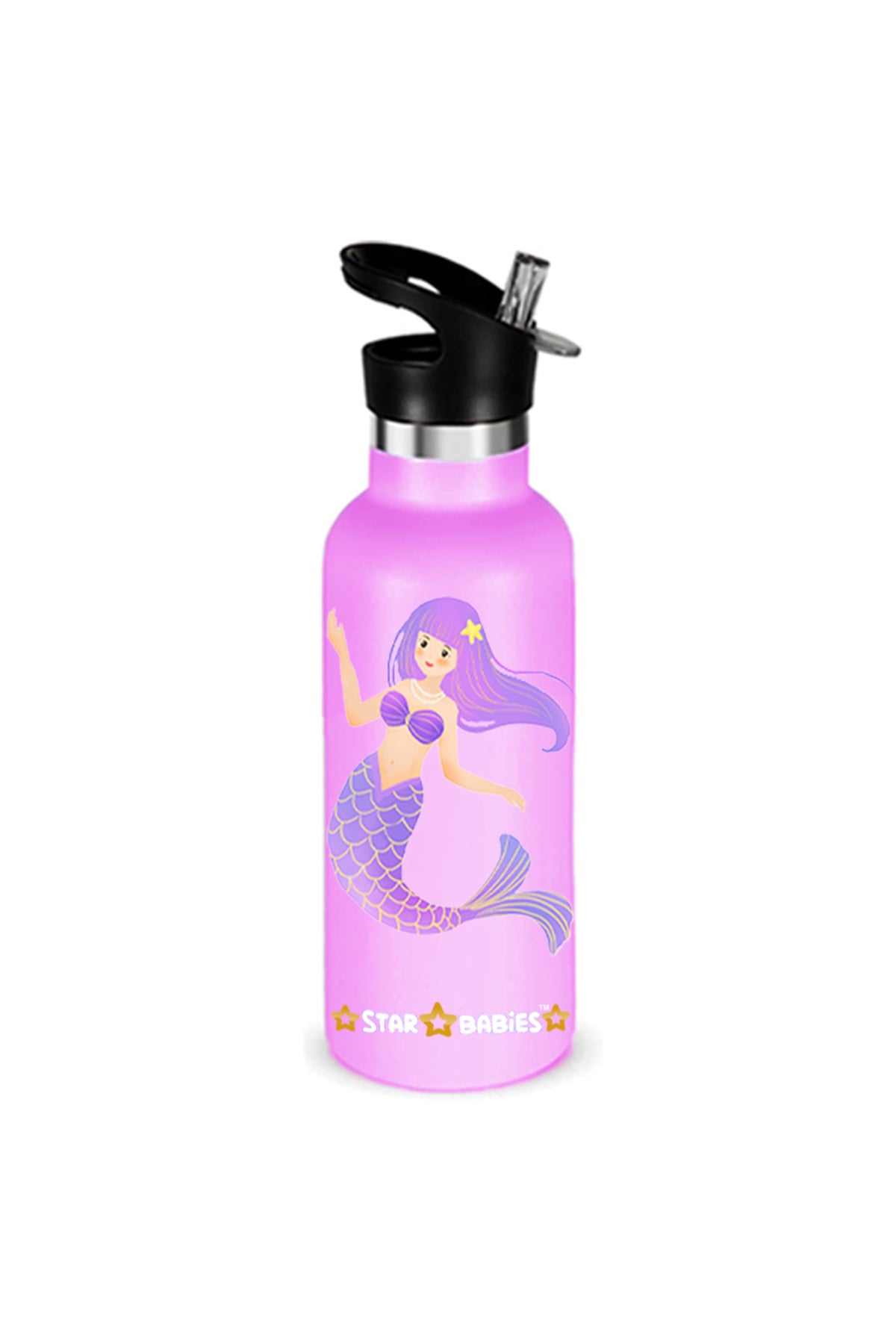 Star Babies - Stainless Steel Water Bottle - Little Mermaid - 500ml