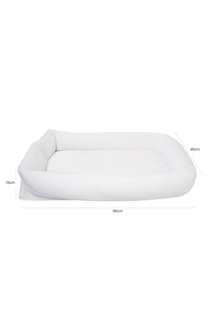 MOON  Organic Baby Nest fabric - White,Organic fabric, Baby Nest