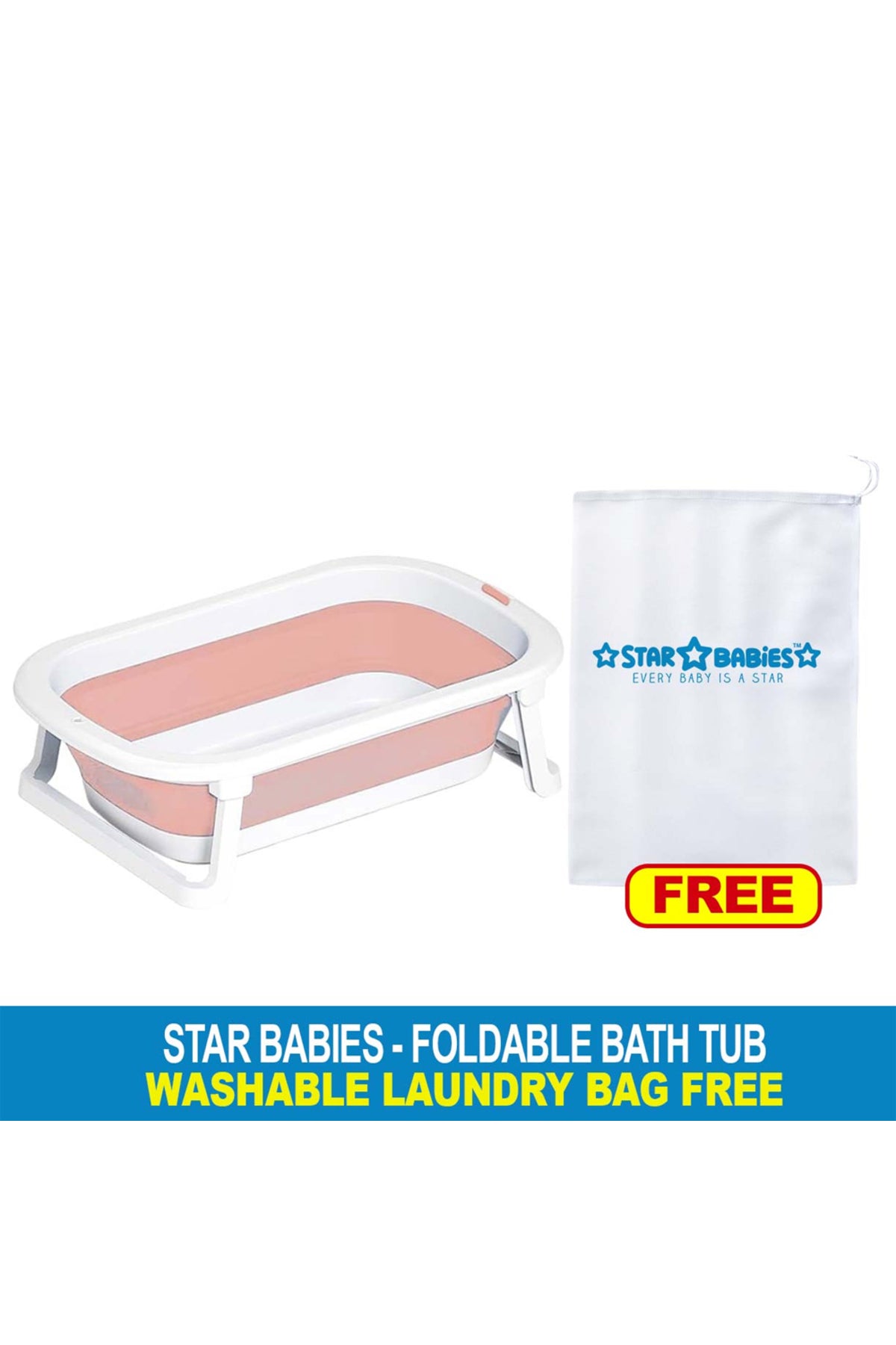 Star Babies - Foldable Bathtub - Pink