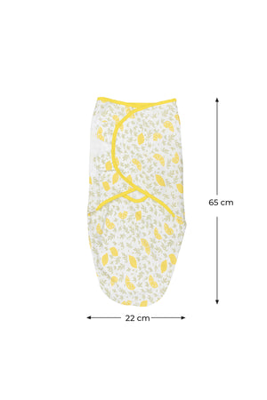 Moon Organic Swaddle Lightweight and Breathable Pack of 1- Lemon