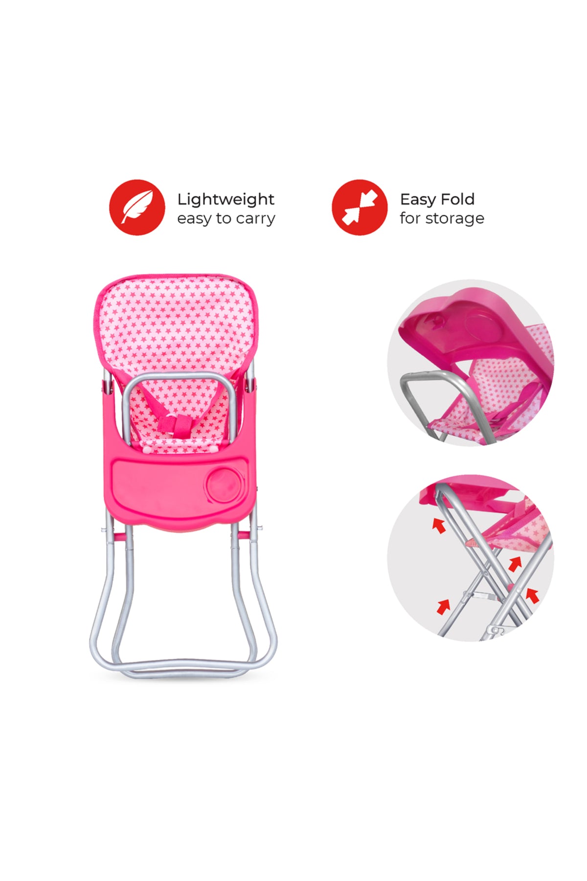 MOON Toy Shopping Trolley-Pretend to play-Pink