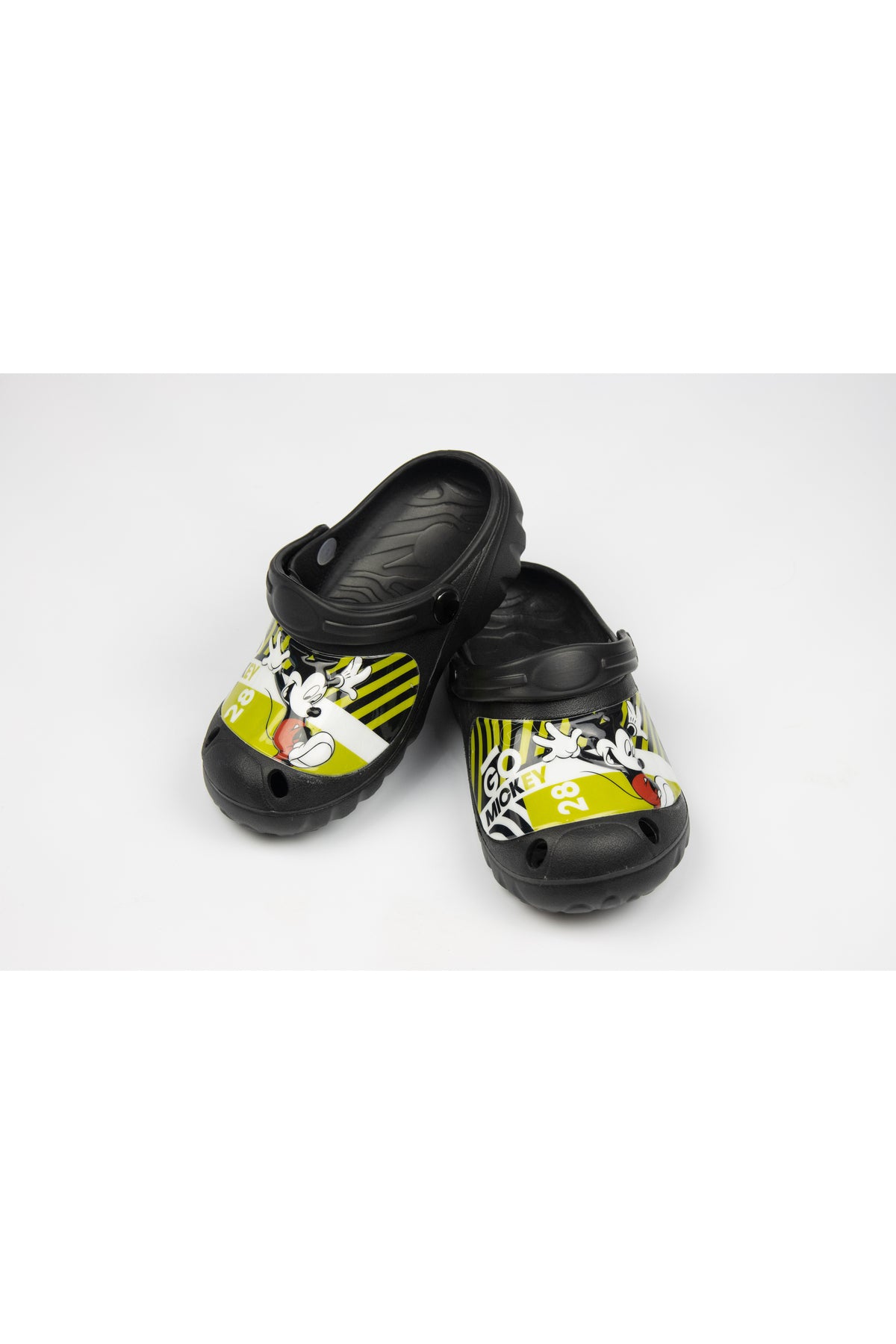 Mickey Mouse Kids Clogs Lightweight & Comfortable Slip-On Sandals – Black