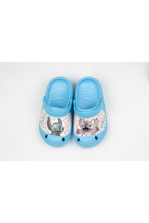 Lilo & Stitch Kids Clogs With Fun Character Design- Lightweight & Comfortable Slip-On Sandals – Blue