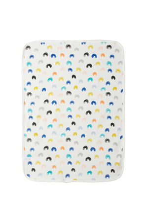 Star Babies - Microfiber Hooded Towel w/ Reusable Changing Mat - White