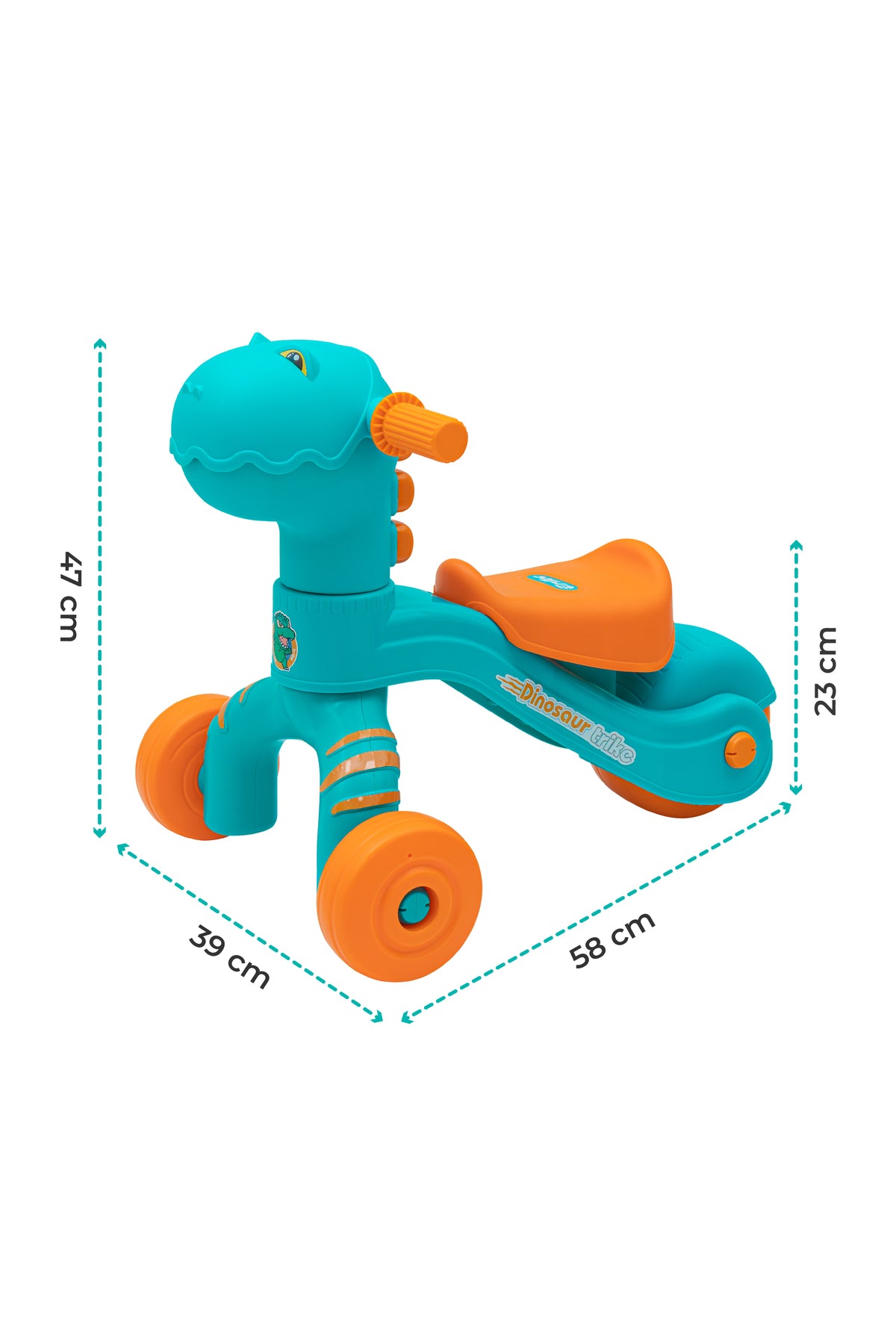 MOON Dino trike Baby Balance Bike with front storage space-12-36 Months,Blue