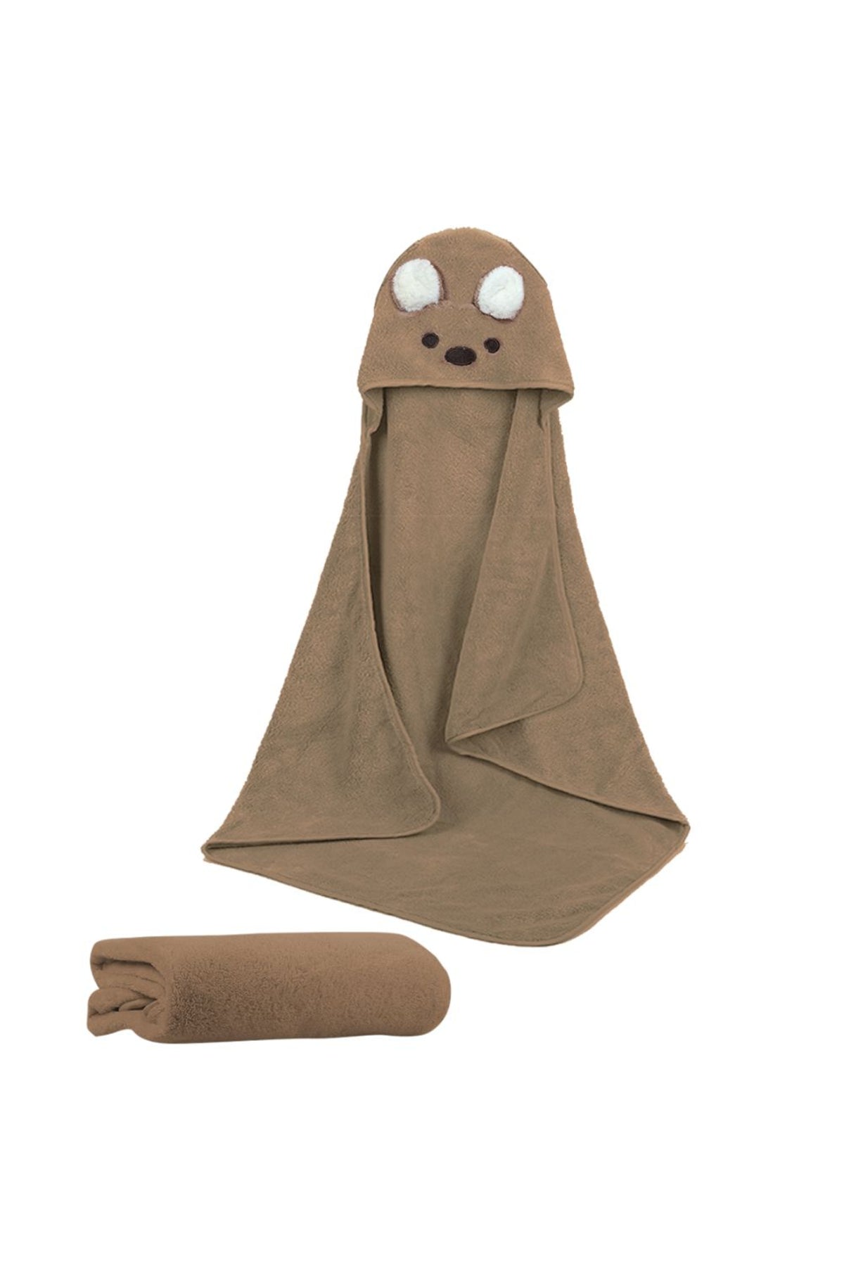 Star Babies - Microfiber Hooded Towel - Grey