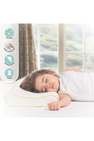 MOON  Organic cool pillow - White, organic cool pillow fabric.