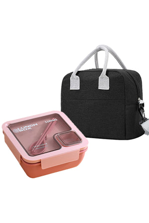 Star Babies Insulated Lunch Bag with Lunch Box- Pink