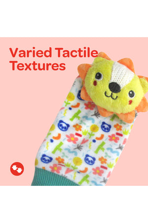 MOON Tiny Tots Foot Rattle for Growing Babies and Toddlers (0m+)-Multi Coolor