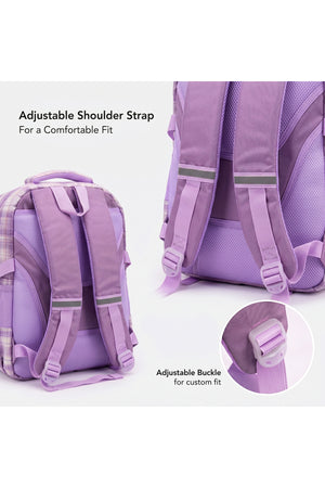 Cocobee 15-Inch Kids Backpack With Adjustable Straps & Side Bottle Pocket – Purple
