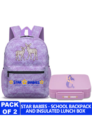 Star Babies - Backpack with lunch box combo.