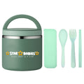Star Babies - Stainless Steel Food Jar W/ Fork & Spoon Set - Green