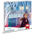 Disney Frozen Felt Tip Pen Set – 18 Washable Felt Pens + 2 Stamps & Ink Pad | Kids Drawing & Coloring Set | Official Frozen Stationery Gift for Girls & Boys