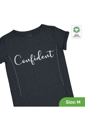 MOON Organic Dual Sided Zippered feeding T-Shirts for Moms ,Easy and Rapid Breastfeeding – Grey