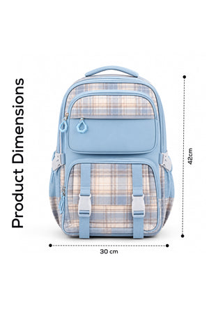 Cocobee Kids Backpack With Adjustable Strap & Bottle Pocket – 15 Inches, Blue