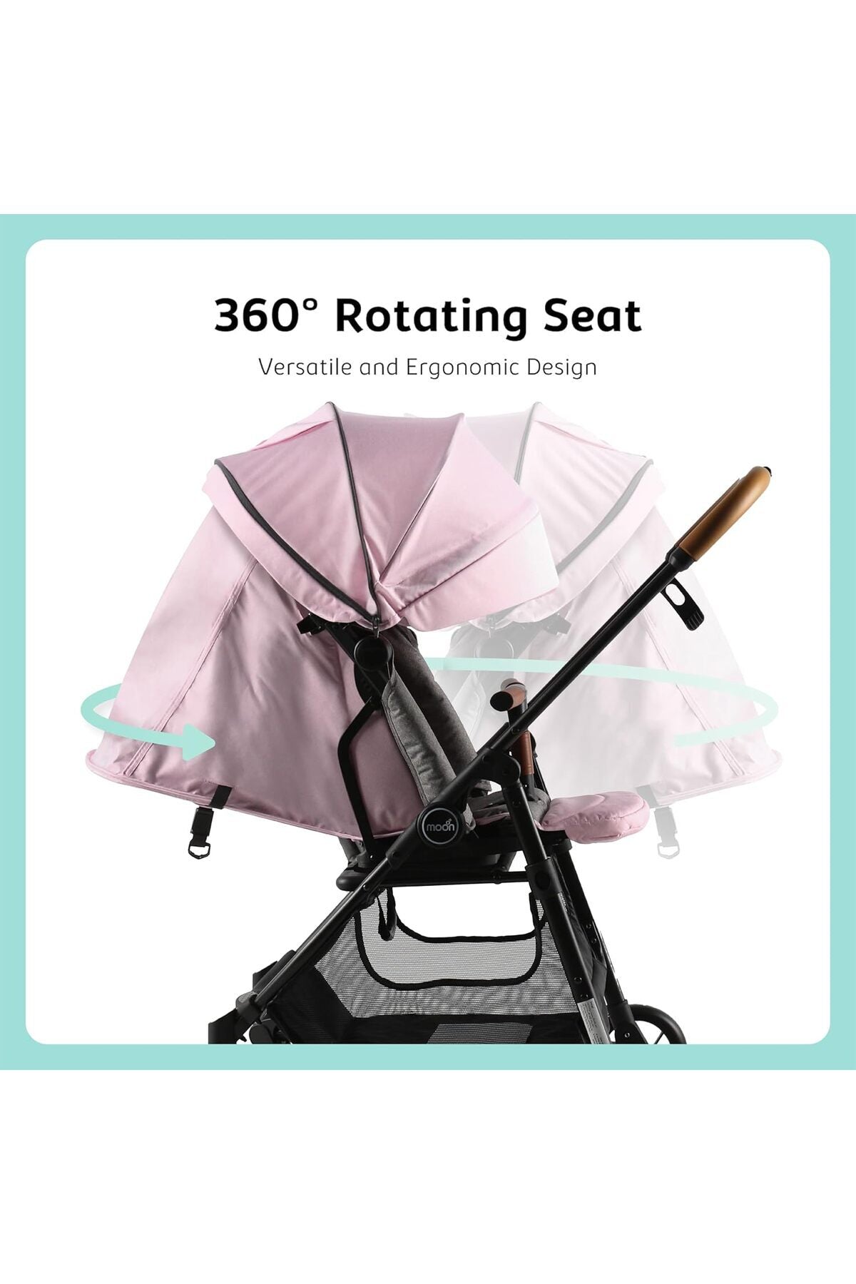 MOON Revo 360 stroller,Pink