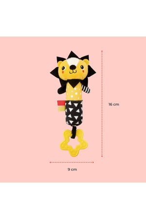 MOON Soft Rattle Plush Toy for 6m+ (Lion)