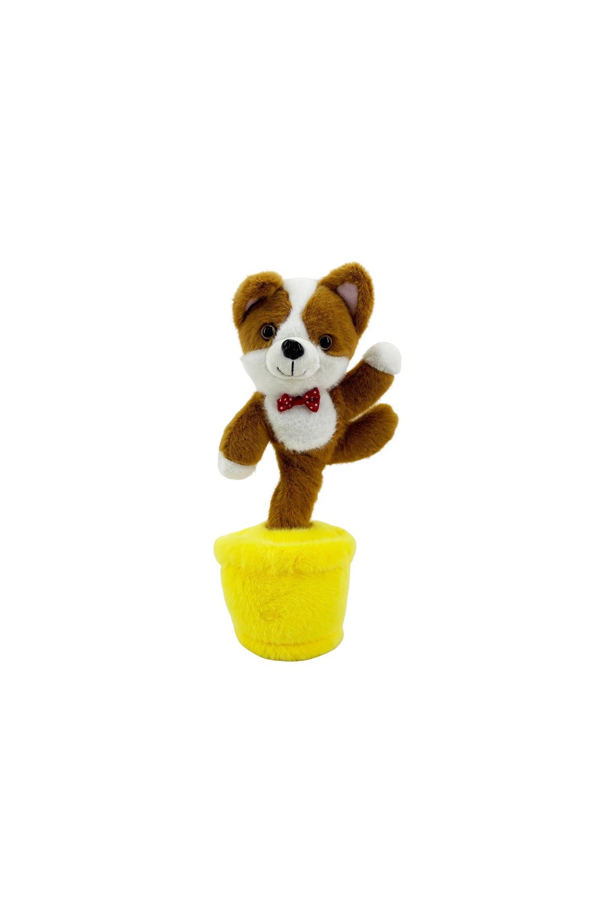 Galaxy Pinky Toy Musical Swing Corgi for Kids, Dancing Plush Dog with Ring Toss Game, Light and Music Recording Toy for Toddlers Boys and Girls