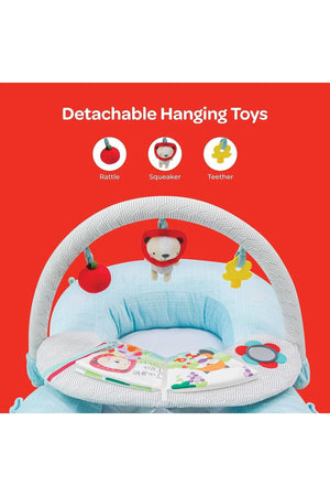 MOON 2 in 1 Nap and Play Travel Floor Mat with Mosquito Net -for Babies 0m+