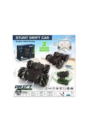 2.4G Double-Sided Stunt Drift RC Car 1:18 Scale 8 Channel Remote Control Car with LED Lights, Music, 360° Rotating Off-Road Toy Vehicle for Kids Boys Girls
