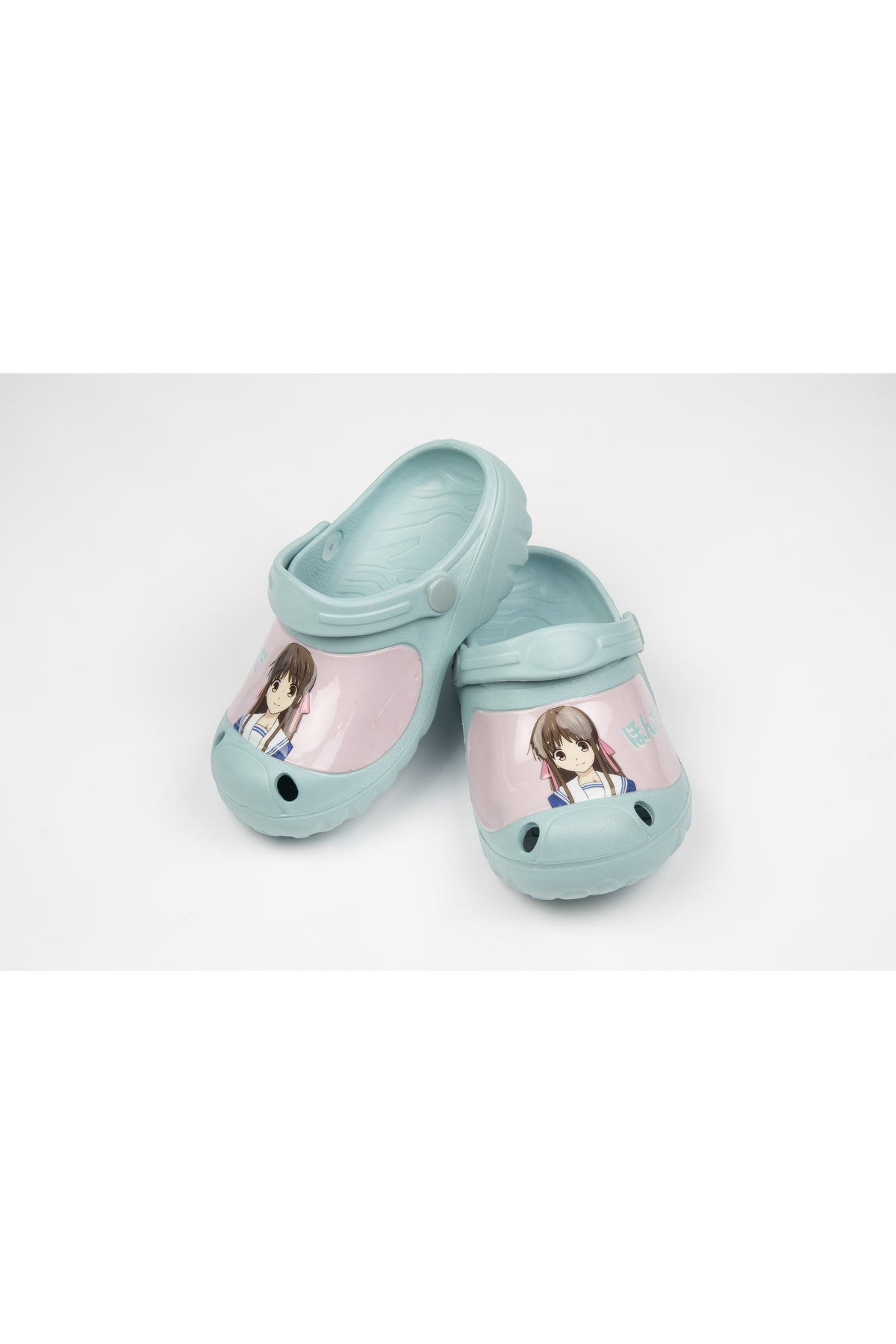 Fruits Basket Kids Clogs Lightweight & Comfortable Slip-On Footwear For Boys – Light Sky Blue