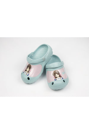 Fruits Basket Kids Clogs Lightweight & Comfortable Slip-On Footwear For Boys – Light Sky Blue