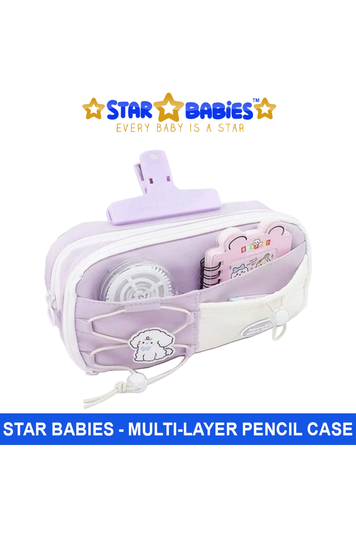 Star Babies - Pencil Case With Handle - Purple