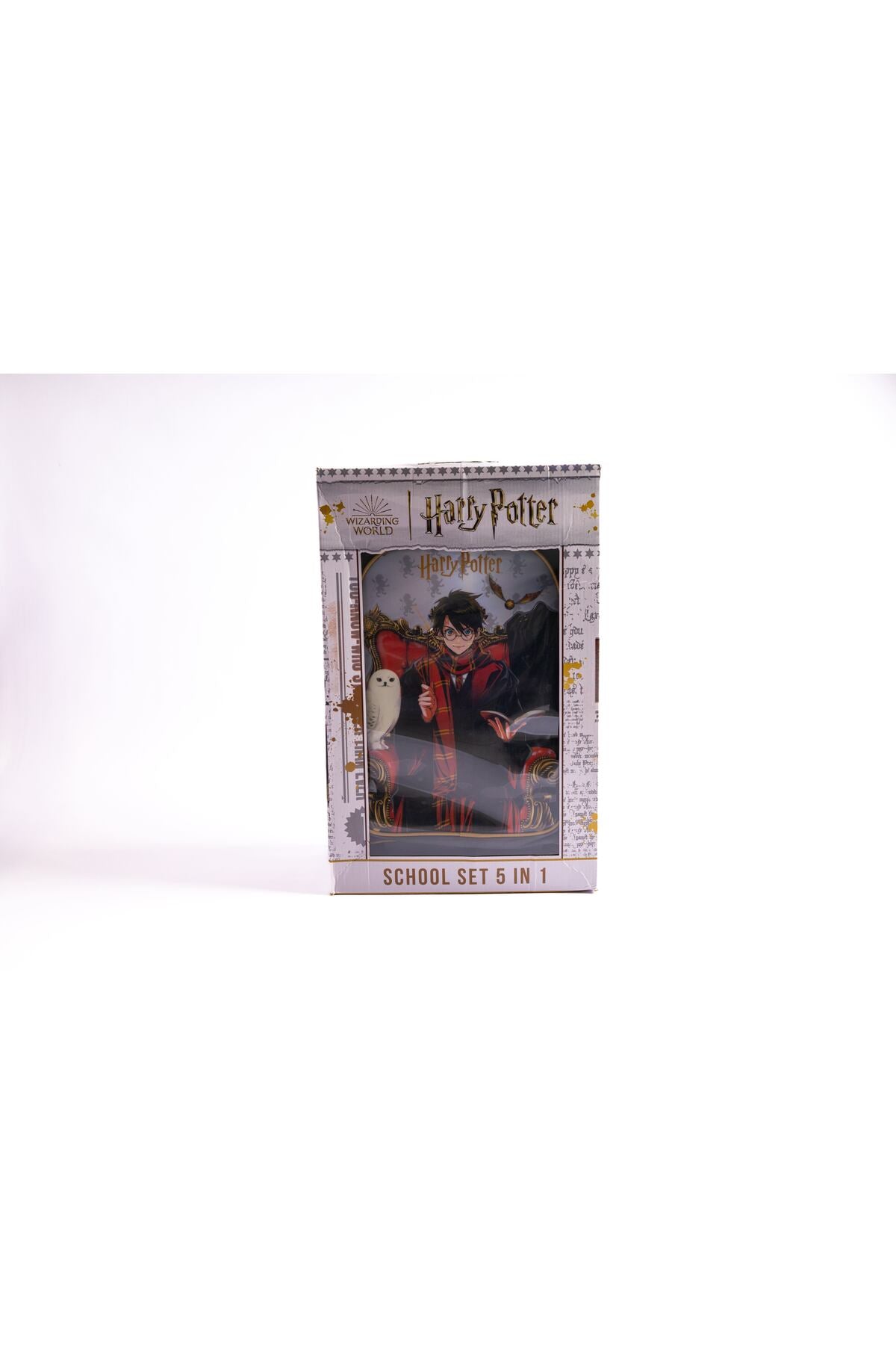 Harry Potter 18-Inch Trolley Bag Set With Lunch Bag, Pencil Case, Water Bottle & Lunch Box – Dark Grey