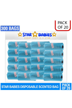 Star Babies Blue Scented Bag Pack of 20 - 300 Bags