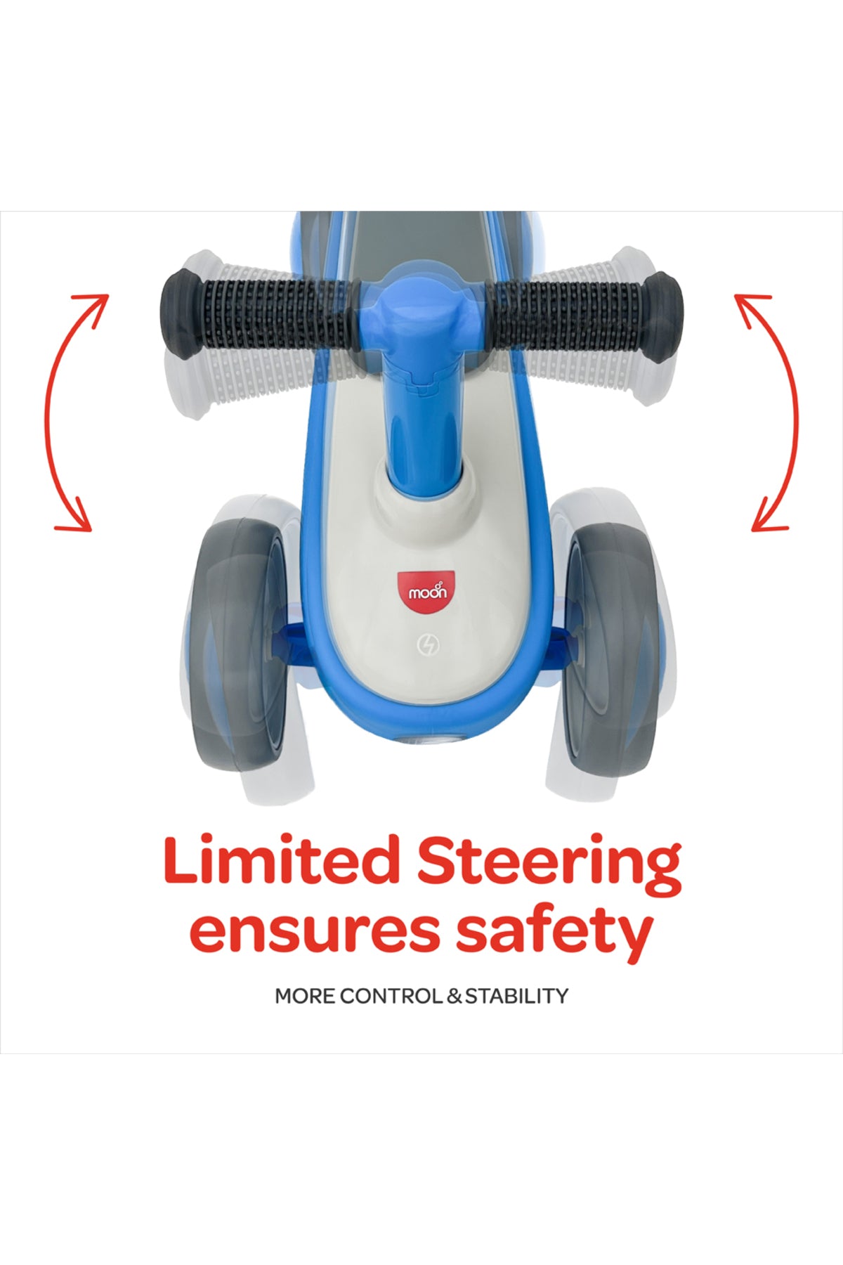MOON Dasher Kids Balance Bike Kids cycles for 1-3 years - Blue