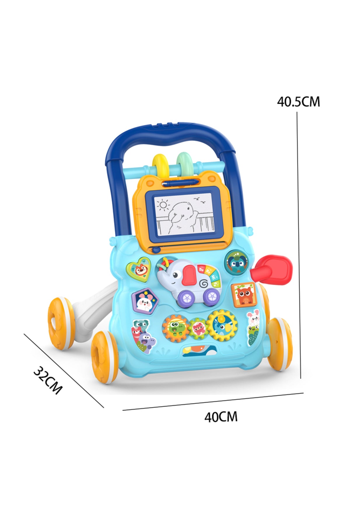 Kikibebe Baby Walker – For Ages 12 Months To 3 Years – Blue