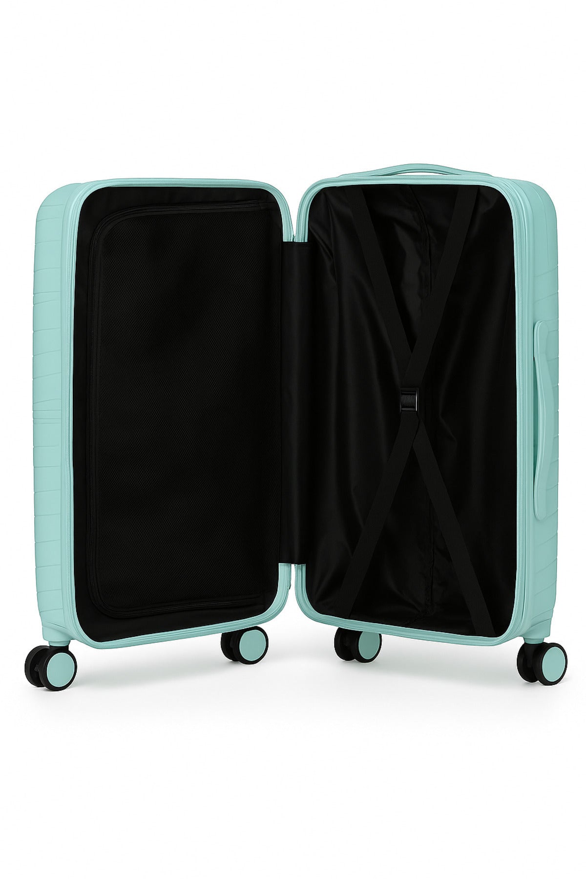 W.O.K 3-Piece Hard Shell Luggage Set – 20", 24", 28" Spinner Trolleys With Number Lock – Mint Green