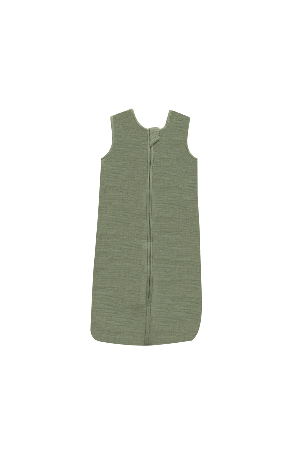 MOON Organic Crinkle Muslin Sleep sack  1 Tog (0-6 Months )-Green