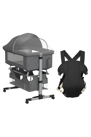 Star Babies Baby - Crib & Baby Carrier - Grey/Black