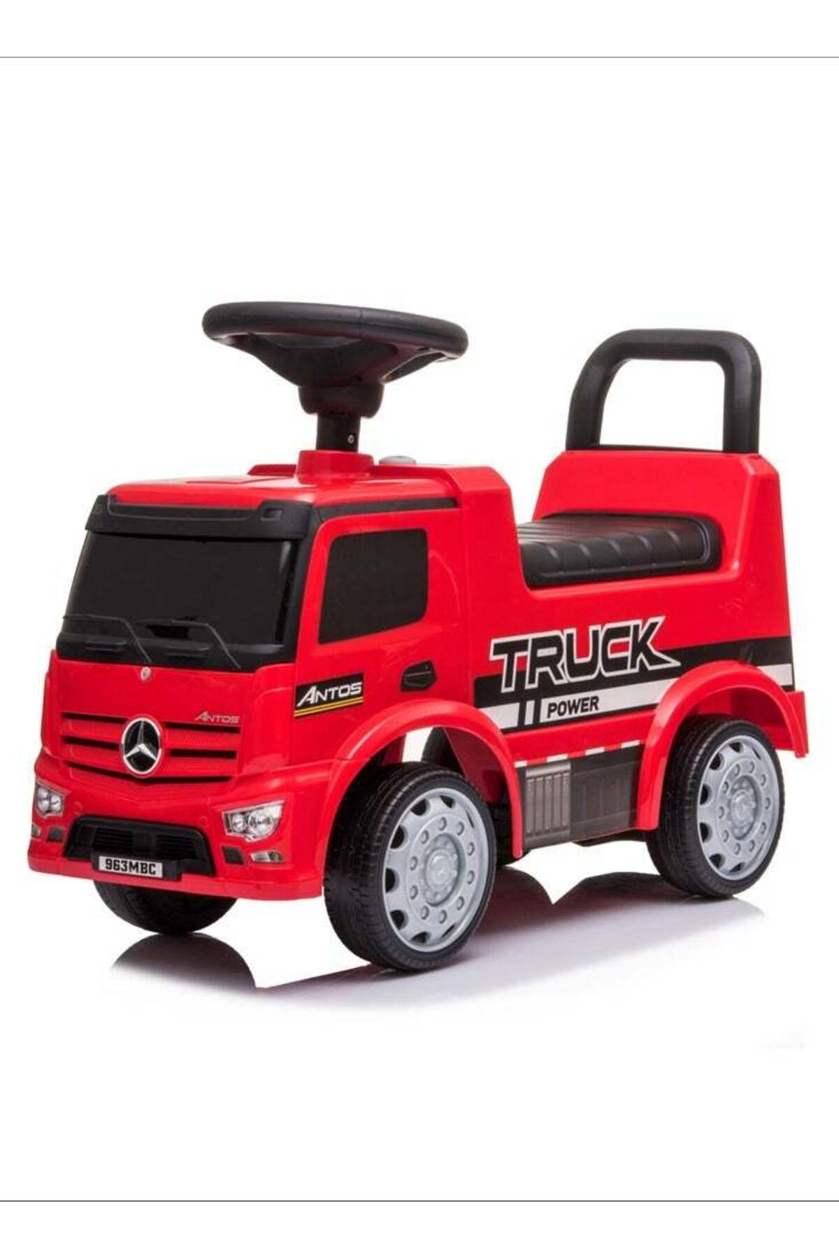 MOON Mercedes Benz Truck Licensed-Foot to Floor Ride On for 12 to 36 Months -Red