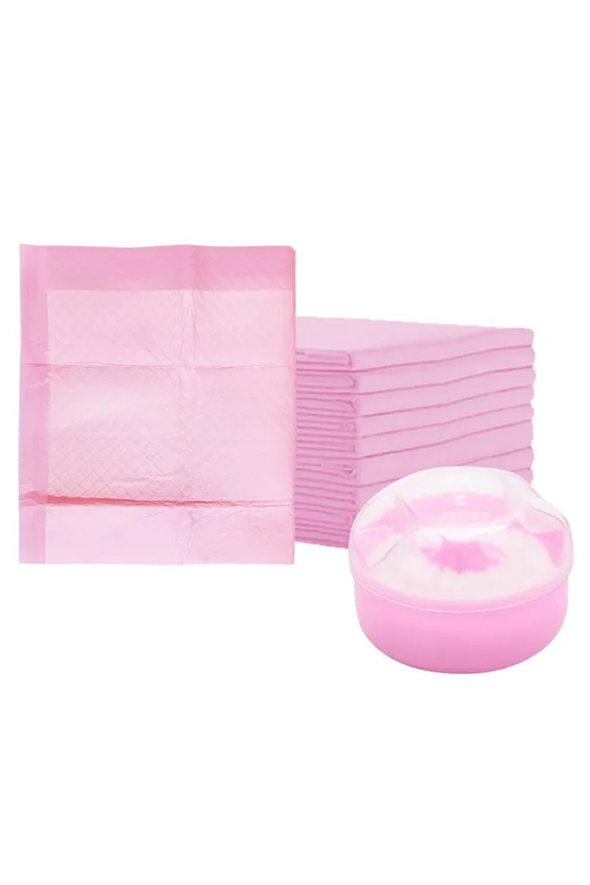 Star Babies - Disposable Changing Mats 25pcs & Baby Powder Puff Combo Set